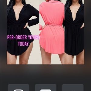 Two piece set with blouse and shorts very sexy